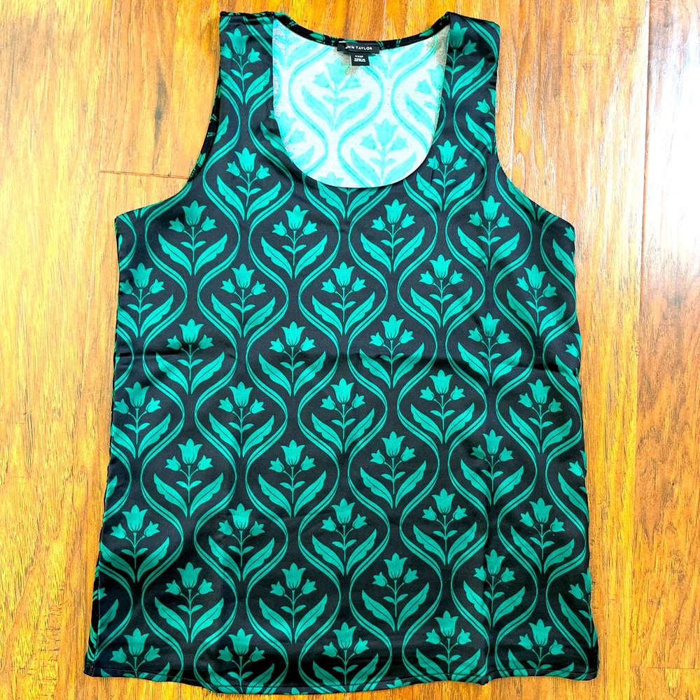 Ann Taylor Black and Green Tank Top, never worn